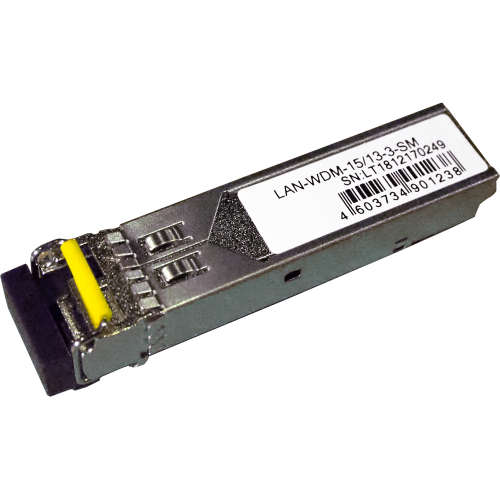 SFP WDM 1.25 Gbps, 1550nm/1310nm module, 3 km, LC, DDM, Cisco